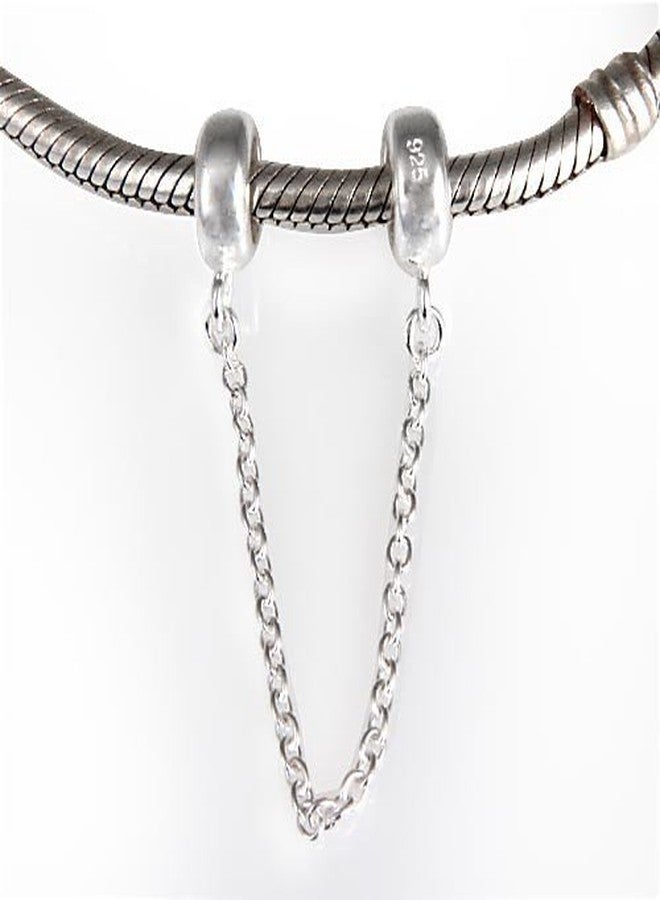 ARTCHARM .925 Sterling Silver Stopper Safety Chain Bead Charm For European Bracelets - Image 5
